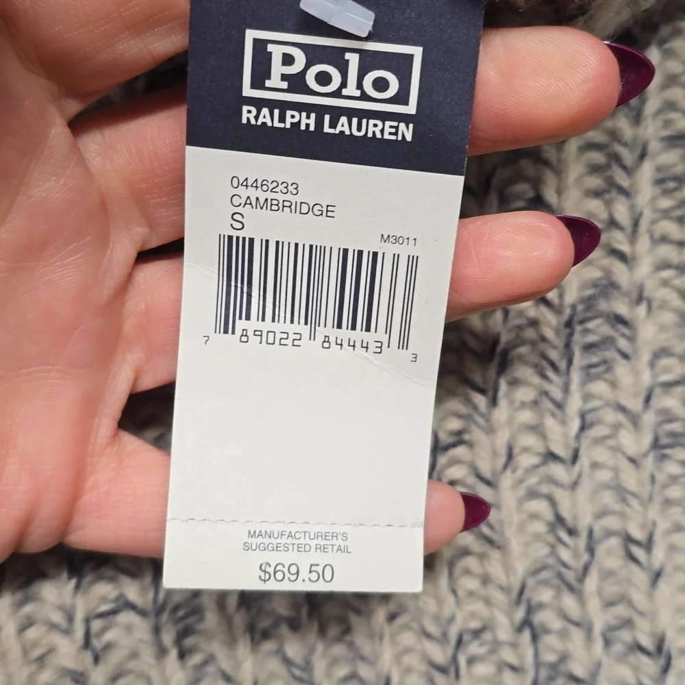 Polo Ralph Lauren Speckled Wool Blend Turtleneck Sweater Size Small NWT - Picture 7 of 8